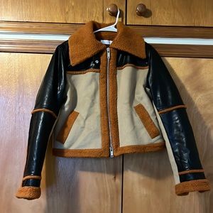 Jonathan Simkhai vegan leather bomber jacket